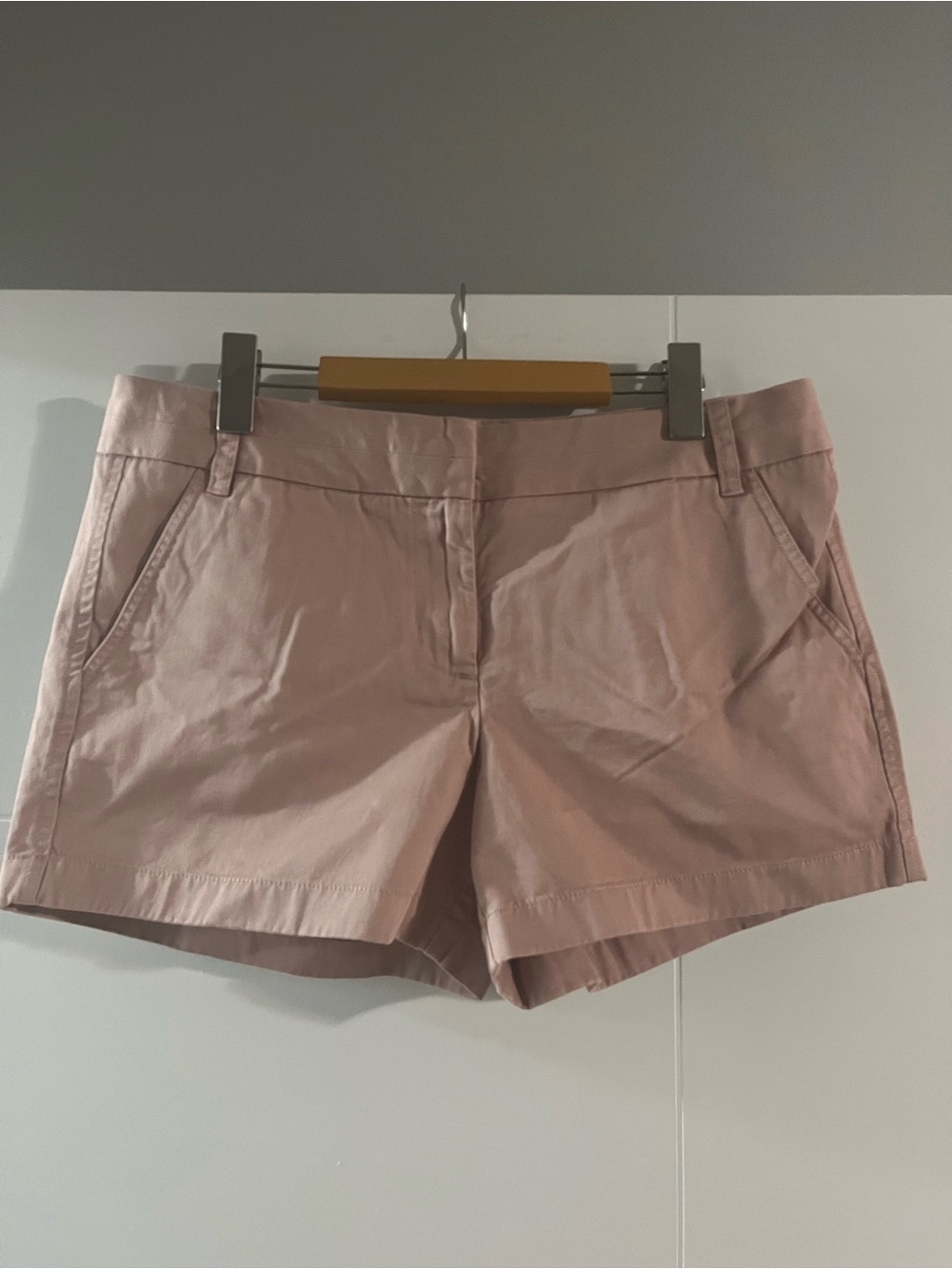 J. Crew Chino Shorts in Blush Pink